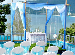 aquamarine wedding decoration