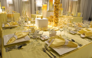 lemon zest wedding decorations