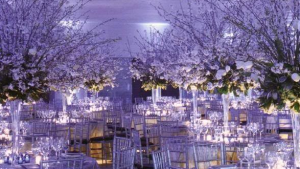 violet wedding decoration